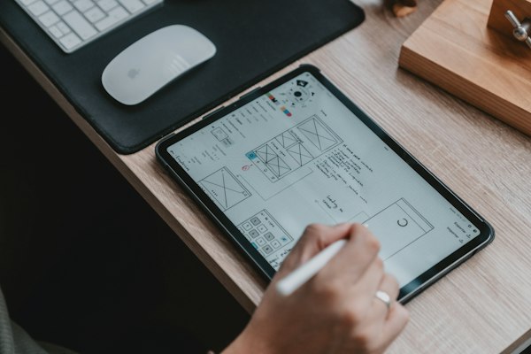 Logo sketching process